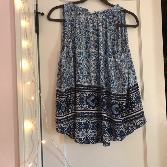 Blue Printed Tunic Top - Picture 3 of 3
